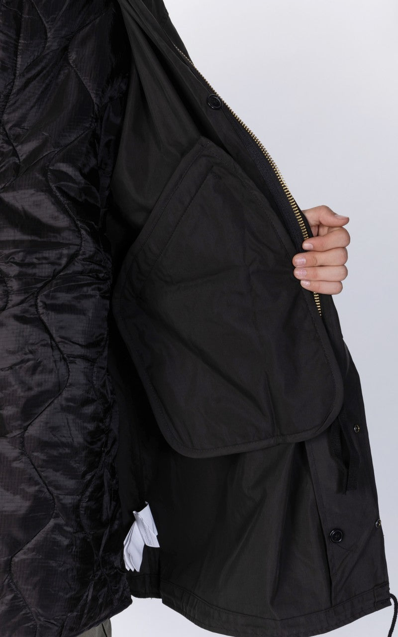Military Surplus US M51 Fishtail Parka Black