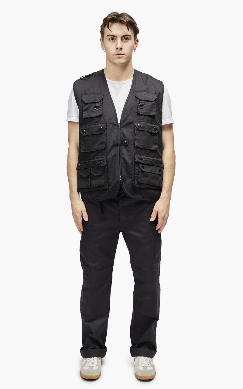 Military Surplus Hunting Vest Black