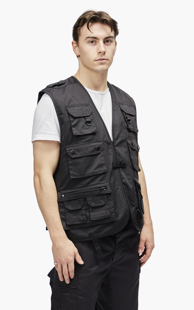 Military Surplus Hunting Vest Black