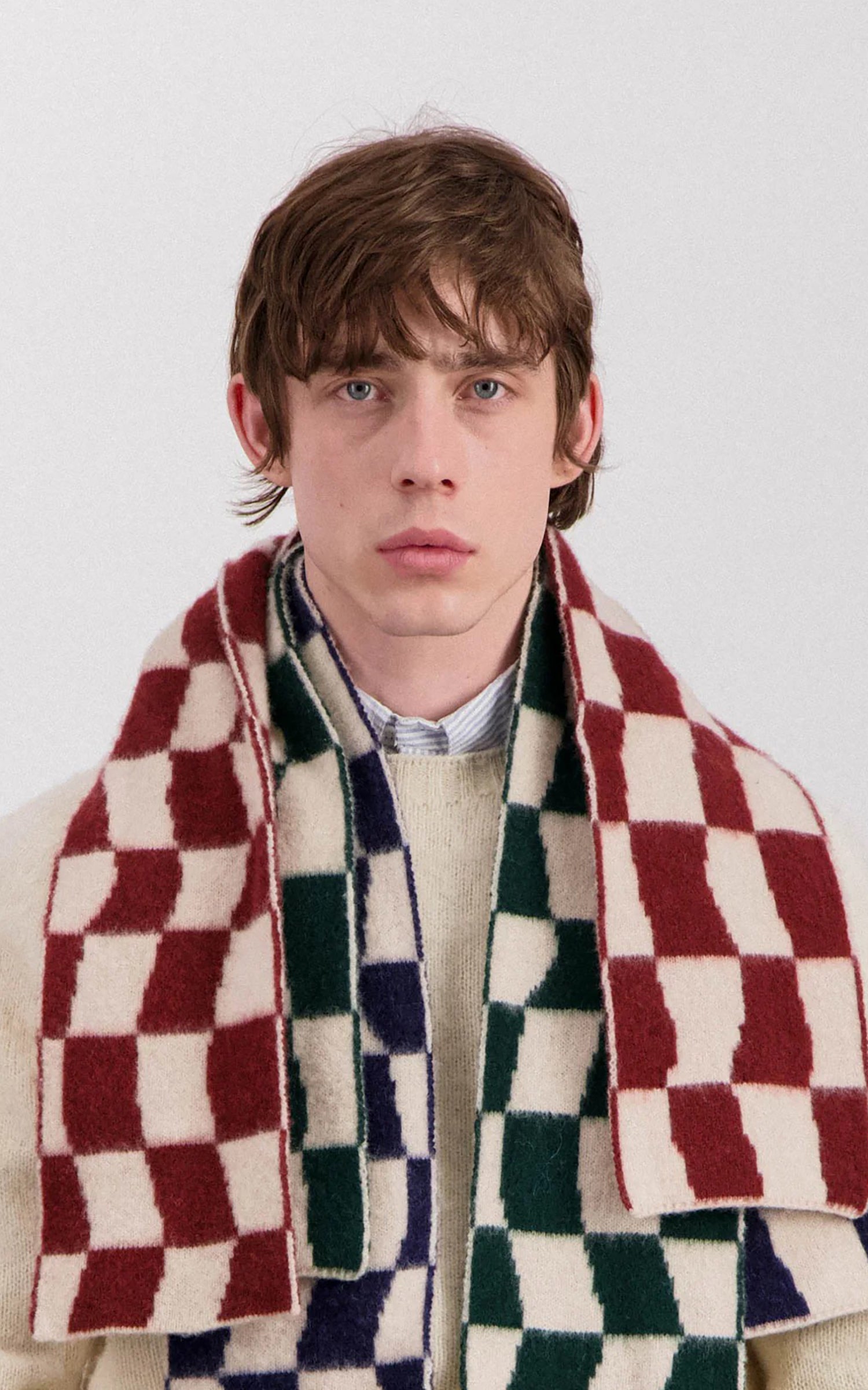 Howlin' Mini Checkerboard Scarf Navy