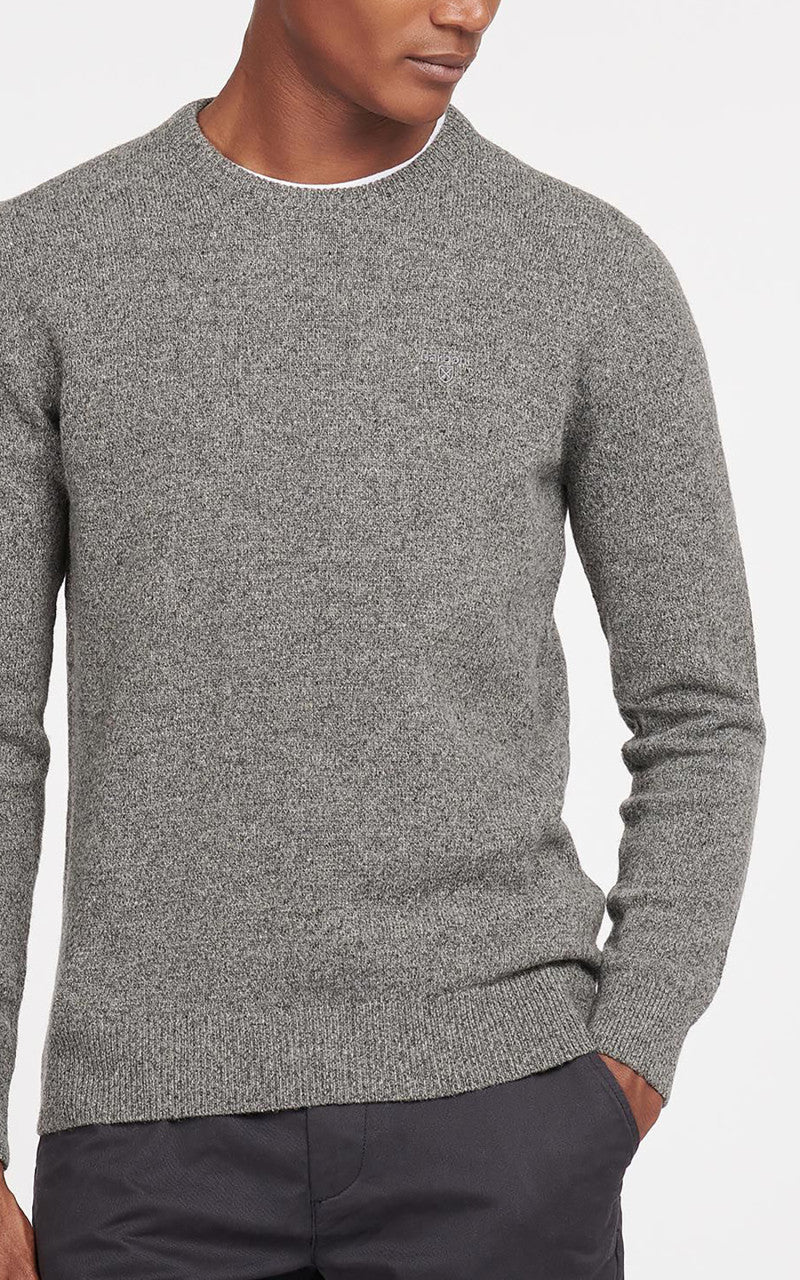 Barbour Essential Tisbury Crew Neck Sweatshirt Grey