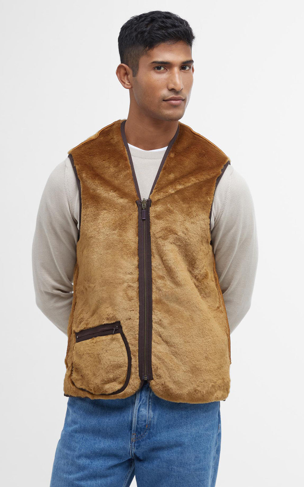 Barbour Liner Warm Pile Brown