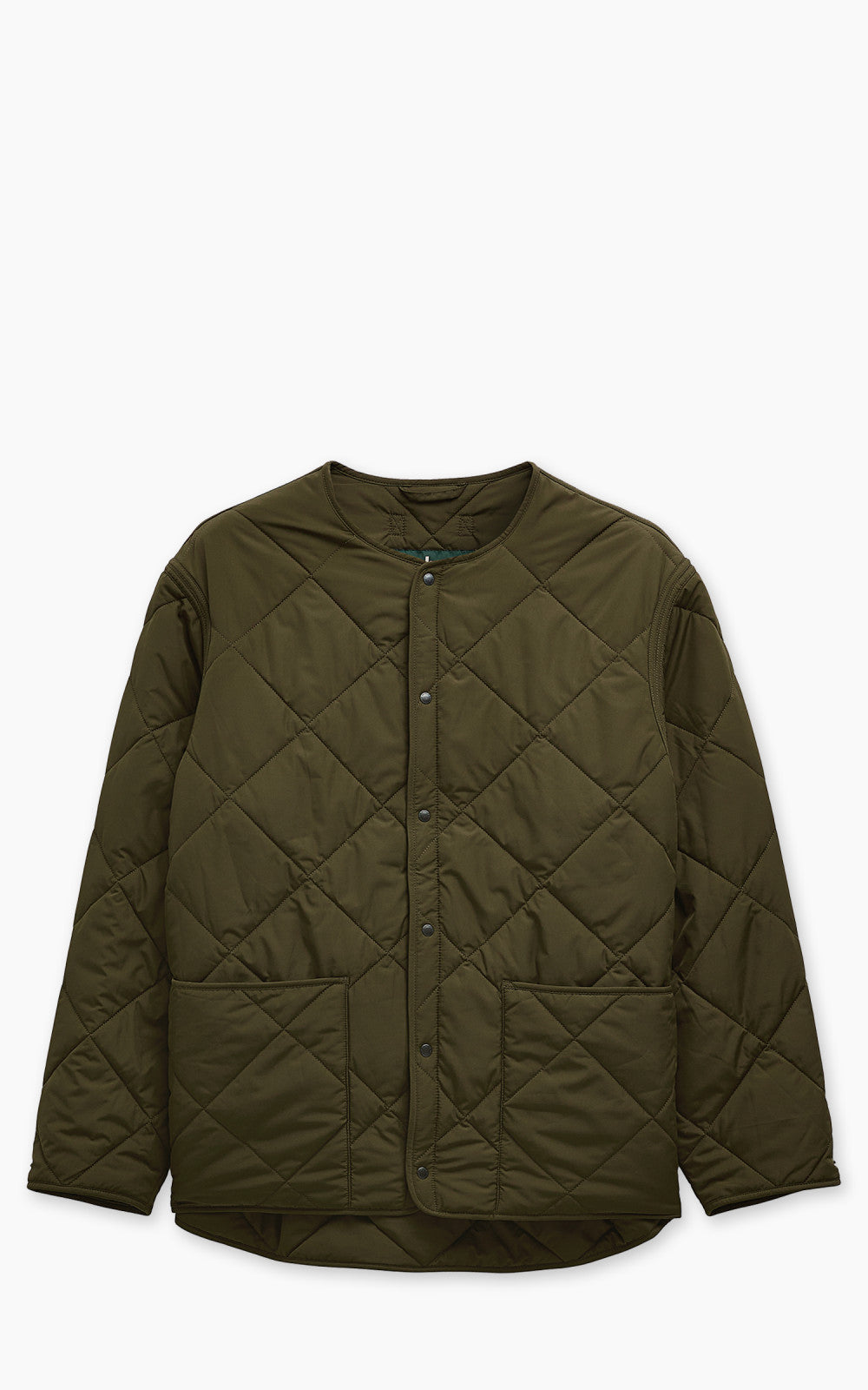 Barbour x Kaptain Sunshine Quilted Liner Khaki Brown