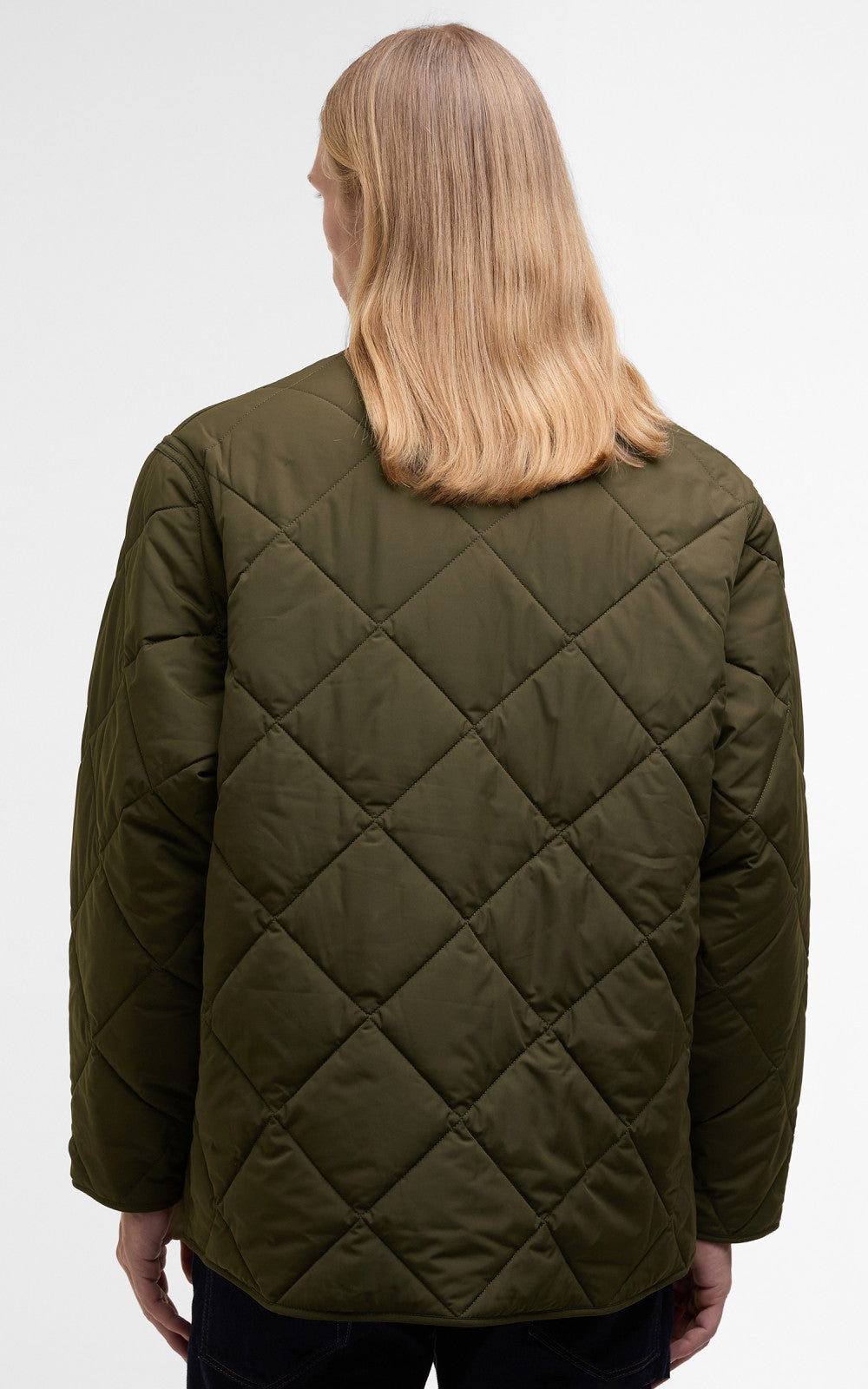 Barbour x Kaptain Sunshine Quilted Liner Khaki Brown