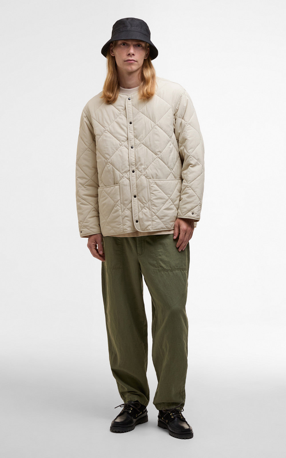 Barbour x Kaptain Sunshine Quilted Liner Clay