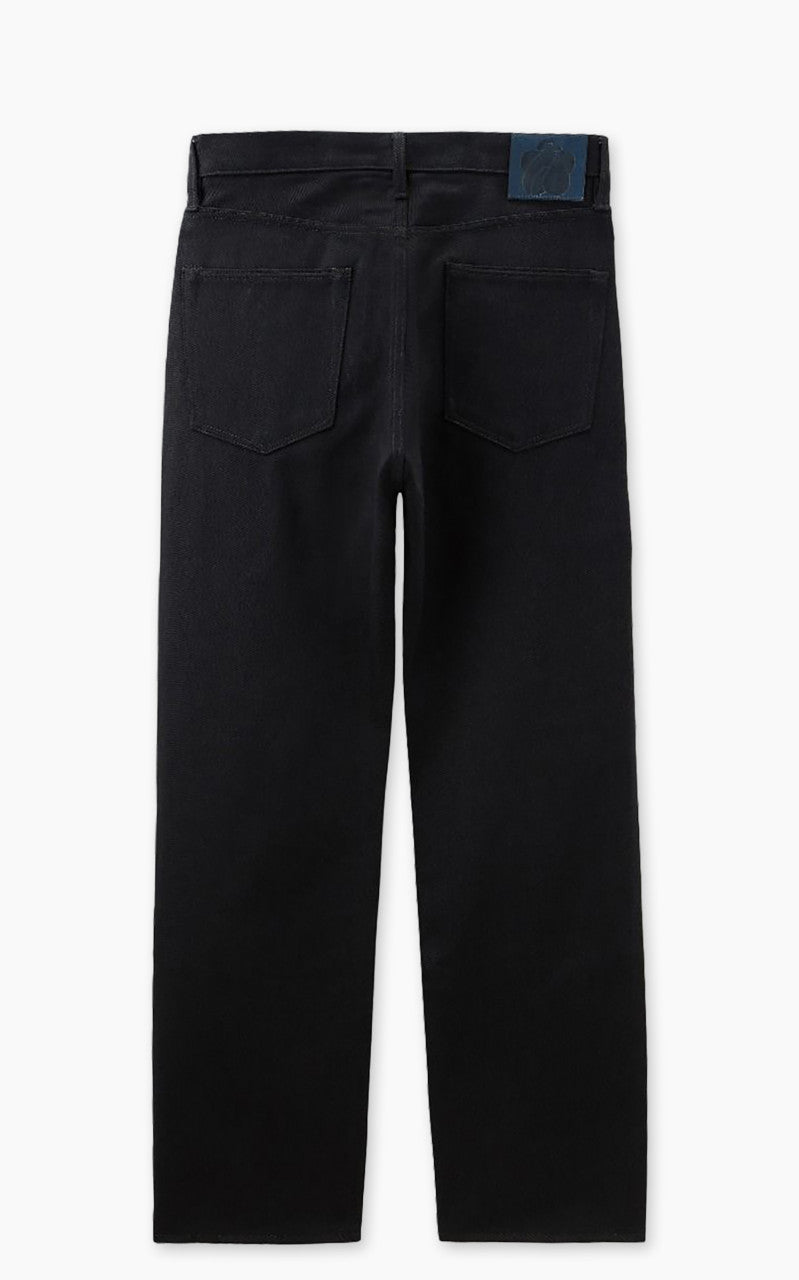 jinブラック M 100 CLASSIC STRAIGHT 15.7oz ZIPPER FLY