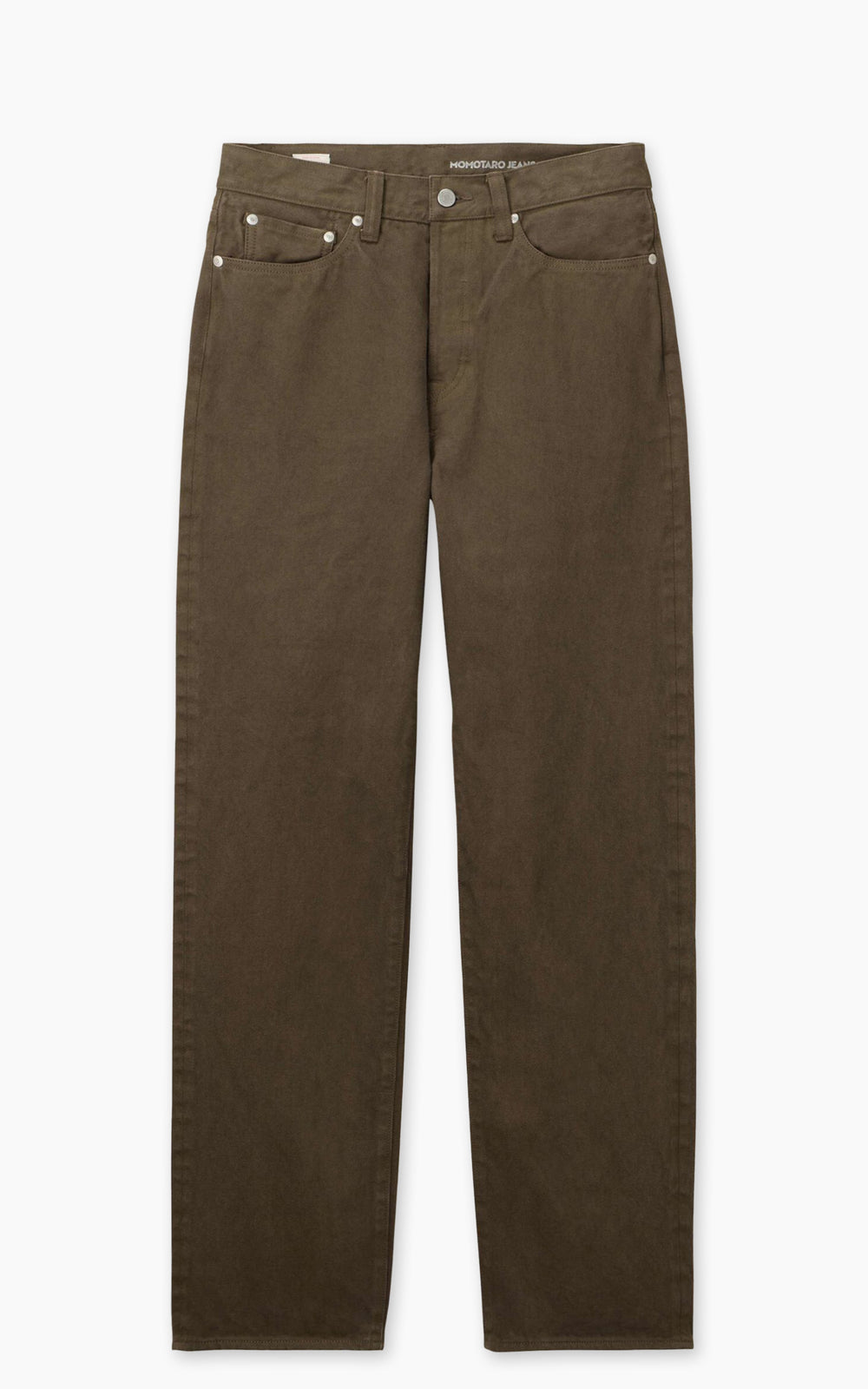 MOMOTARO JEANS MMJZ6403 #100 Botanical Moss Dye Straight Denim Khaki