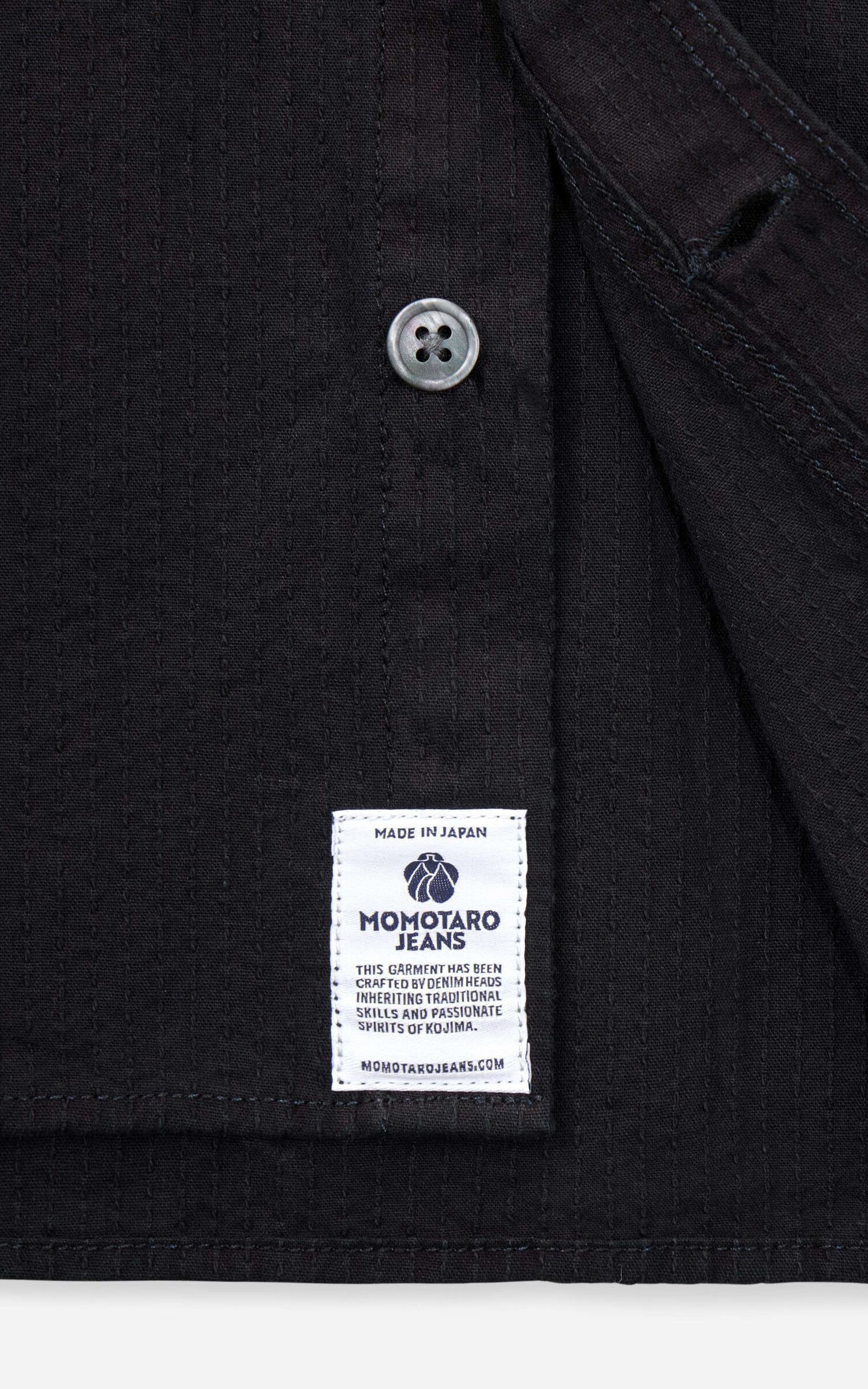 MOMOTARO JEANS MMLS6005 'Tokuno Blue' Sashiko L/S Shirt Indigo