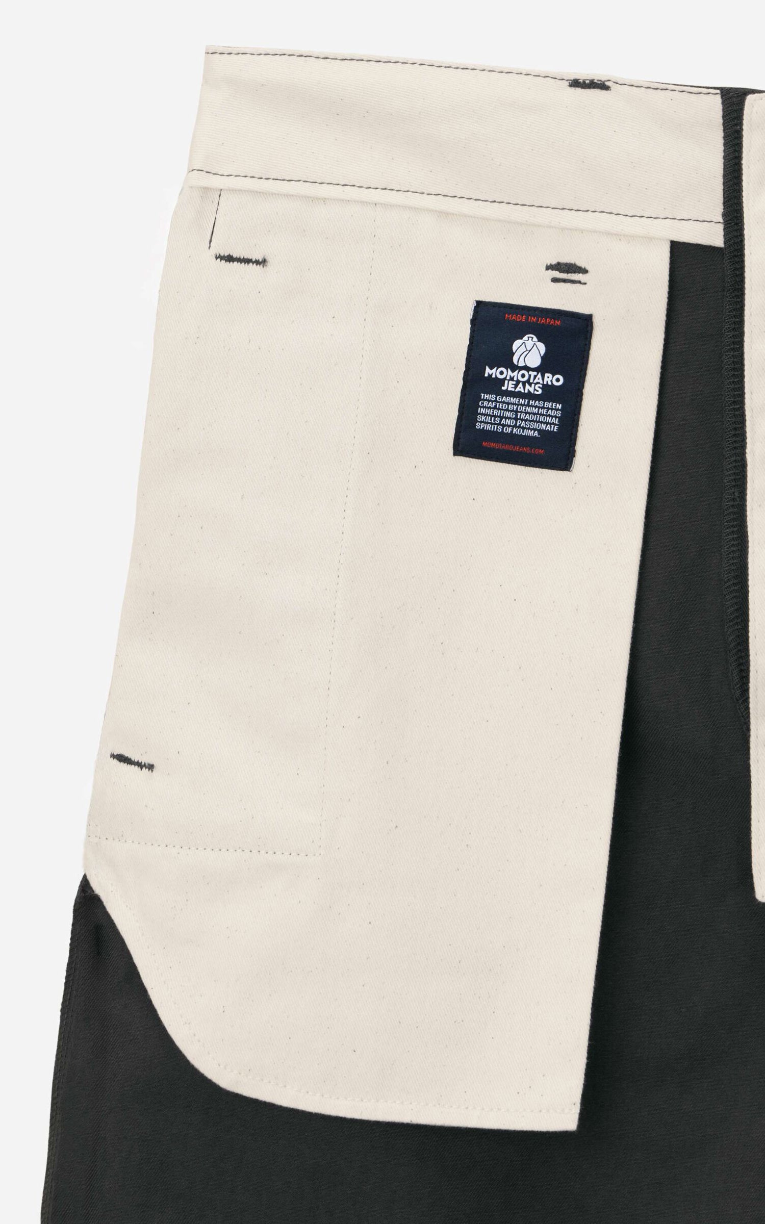 MOMOTARO JEANS MMSP6001 Fabric Dye Westpoint Slim Short Light Black