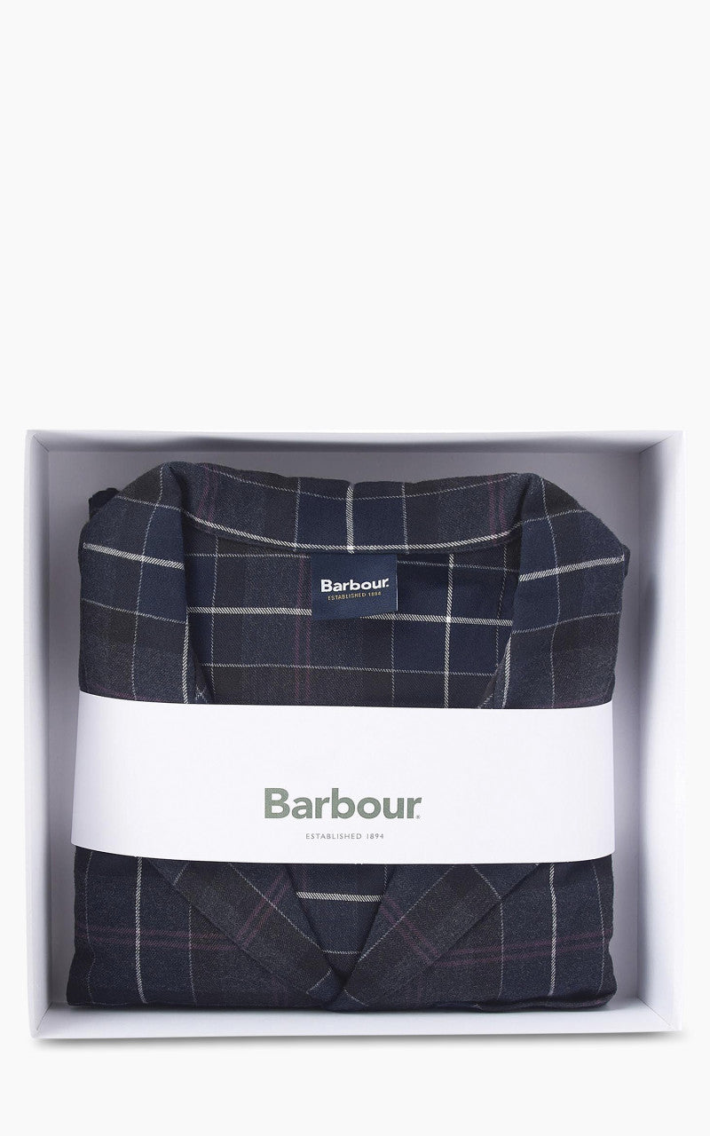 Barbour Laith Pyjama Set Black Slate Tartan