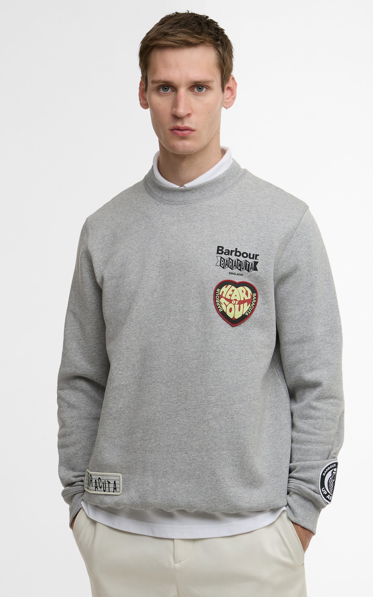 Barbour x Baracuta Sweatshirt Northern Grey Marl
