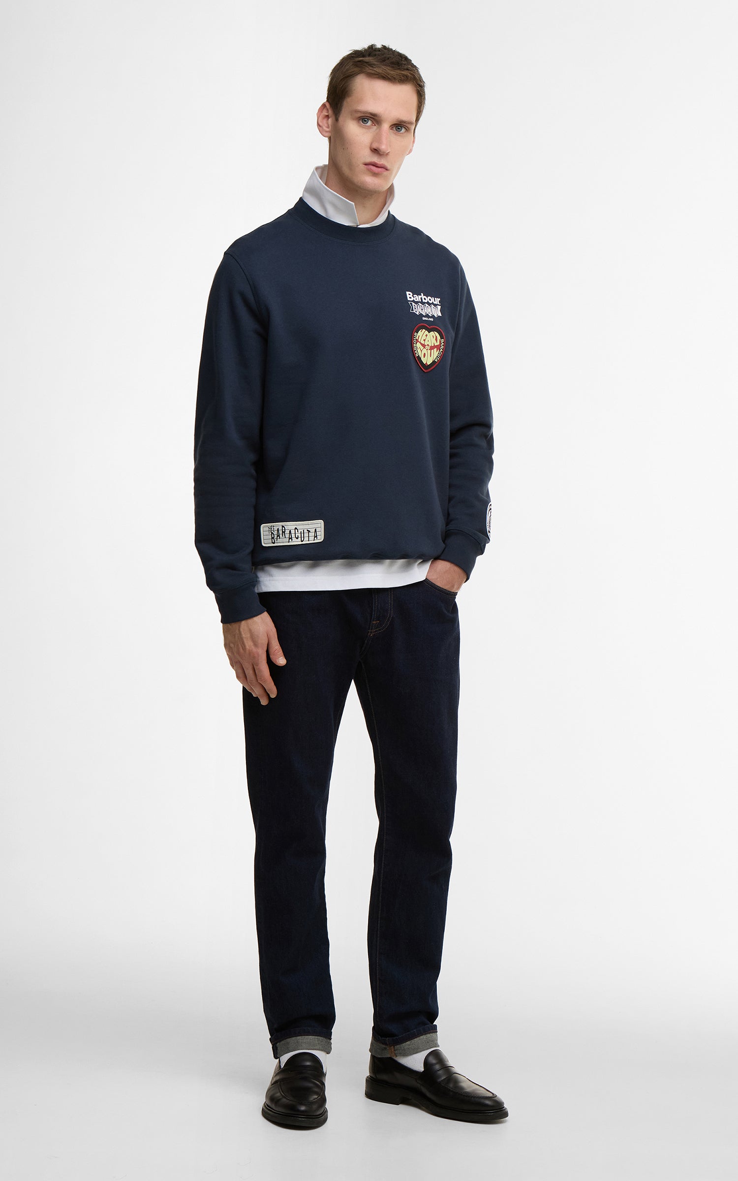 Barbour x Baracuta Sweatshirt Northern Navy