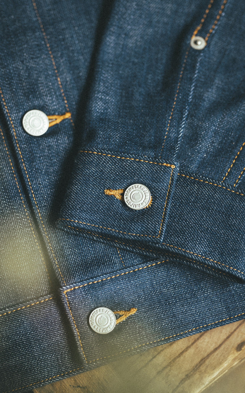 Momotaro Jeans MXGJ1112 Selvedge Denim Jacket Natural Indigo 13.5oz
