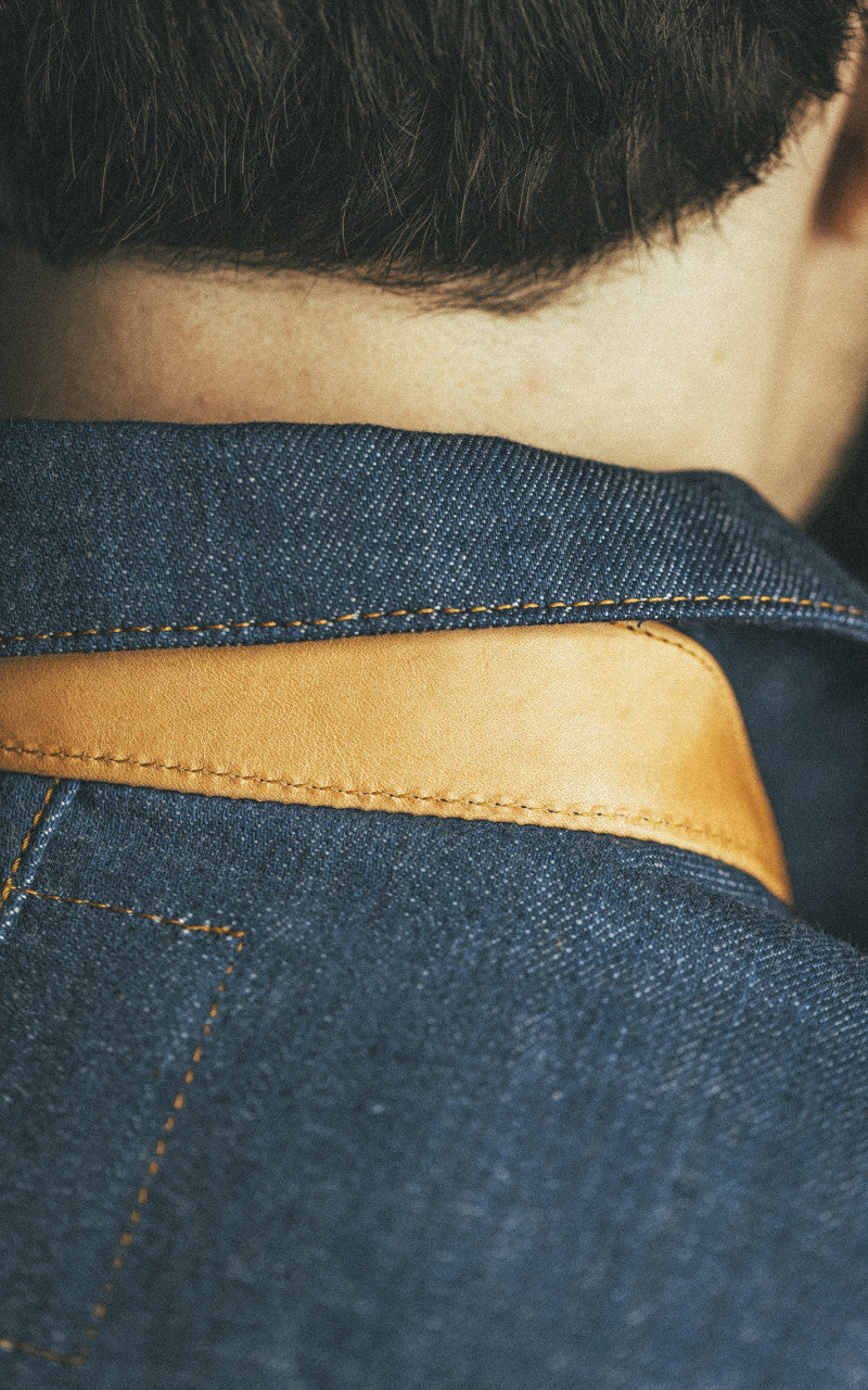 Momotaro Jeans MXGJ1112 Selvedge Denim Jacket Natural Indigo 13.5oz