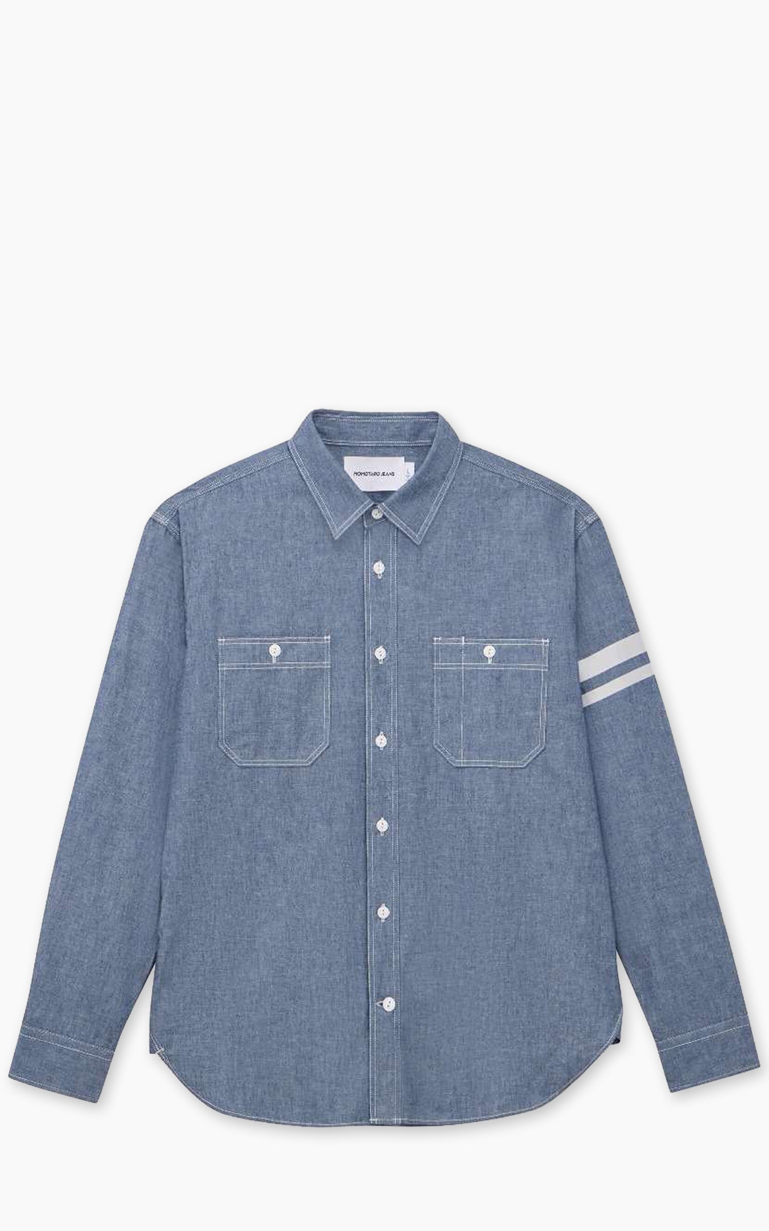 MOMOTARO JEANS MMLS3000 Triple Stitch L/S Chambray Shirt Indigo