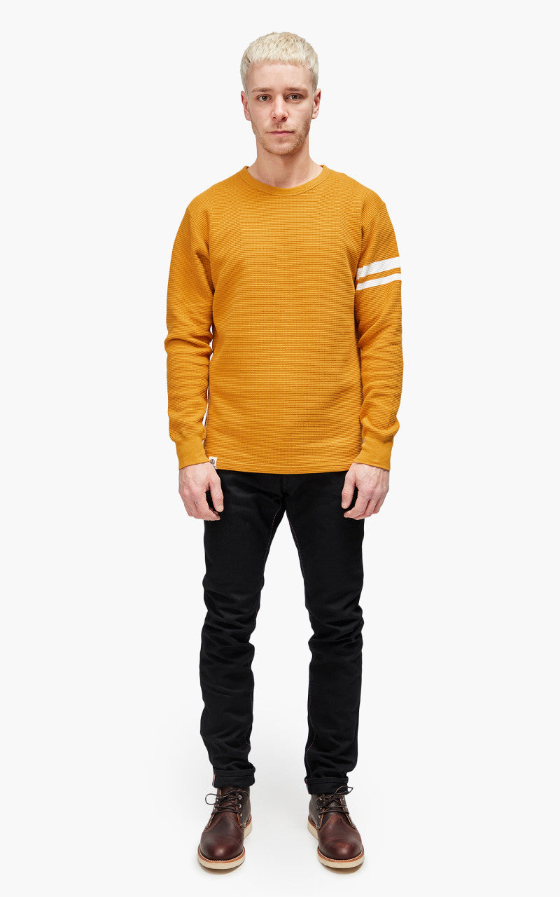 Momotaro Jeans 07-079 Thermal T-Shirt Longsleeve Mustard
