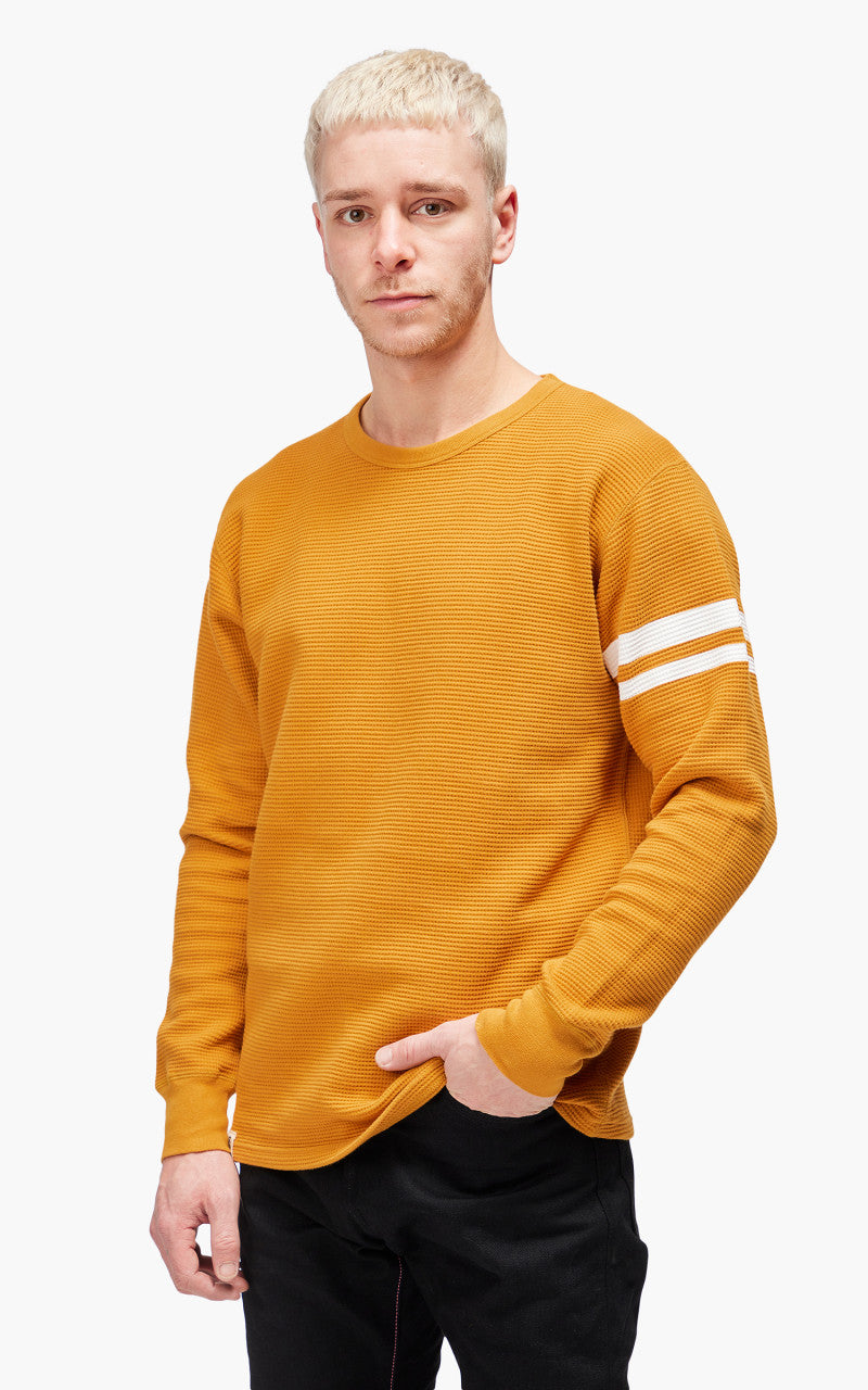 Momotaro Jeans 07-079 Thermal T-Shirt Longsleeve Mustard