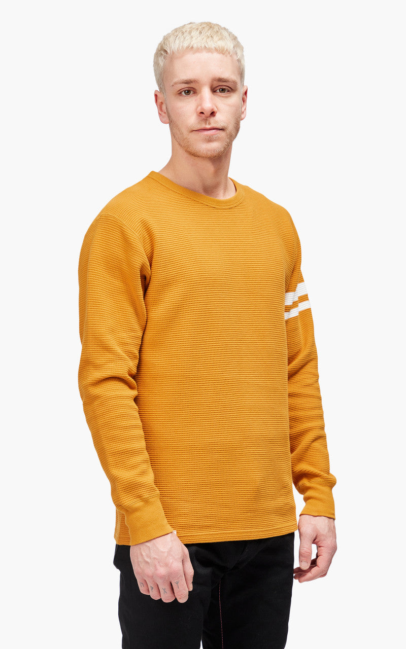 Momotaro Jeans 07-079 Thermal T-Shirt Longsleeve Mustard