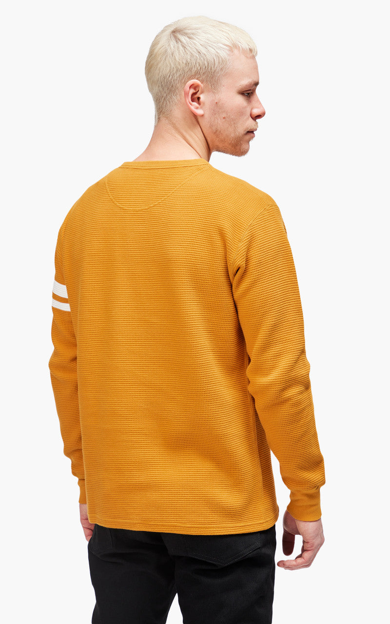 Momotaro Jeans MZTS0079 GTB Thermal Longsleeve T-Shirt Mustard