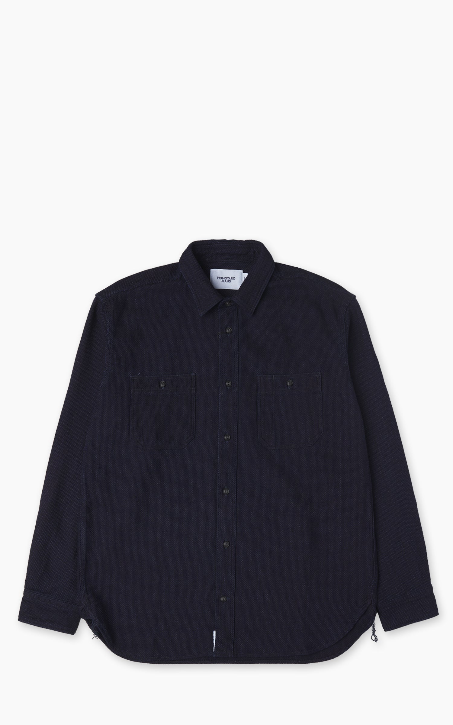 MOMOTARO JEANS MMLS6018 Sashiko Work Shirt Indigo
