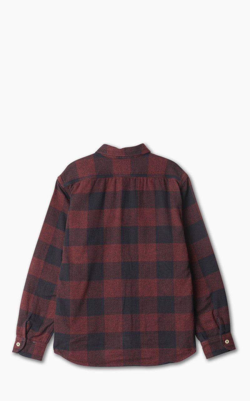 Momotaro Jeans MLS1020M23 Original Triple Yarn Twill Check Shirt Red