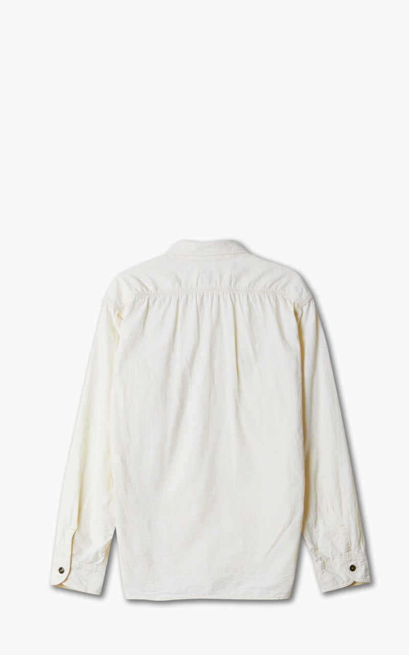 Momotaro Jeans MS044 5oz Chambray Work Shirt Natural