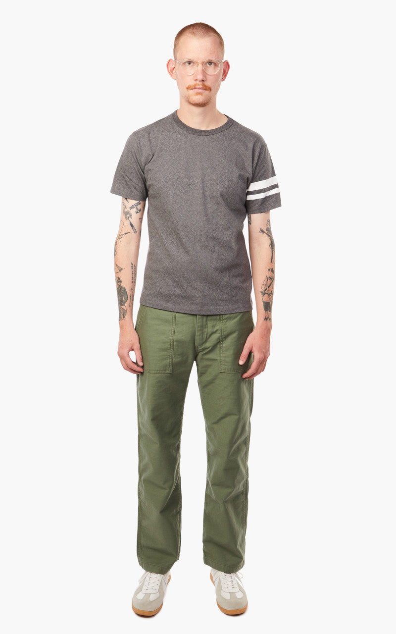 Momotaro Jeans MT002 Zimbabwe Cotton T-Shirt Dark Grey