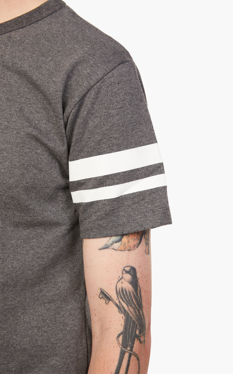 Momotaro Jeans MT002 Zimbabwe Cotton T-Shirt Dark Grey