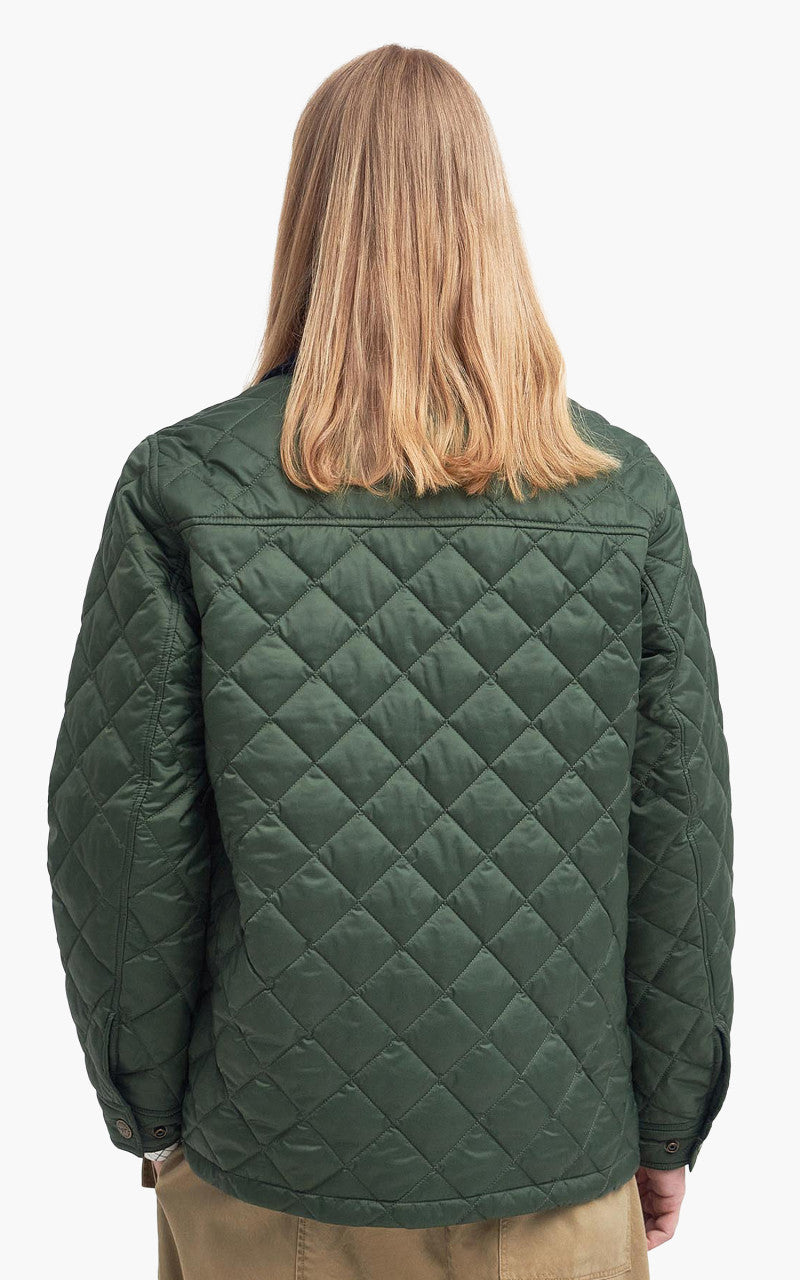 Barbour x Maison Kitsuné Kenning Quilted Green