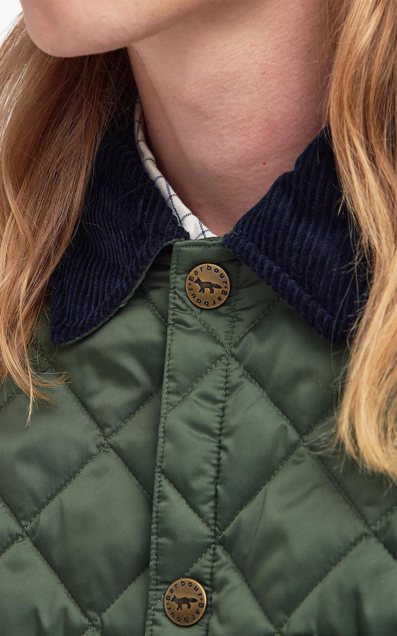Barbour x Maison Kitsuné Kenning Quilted Green