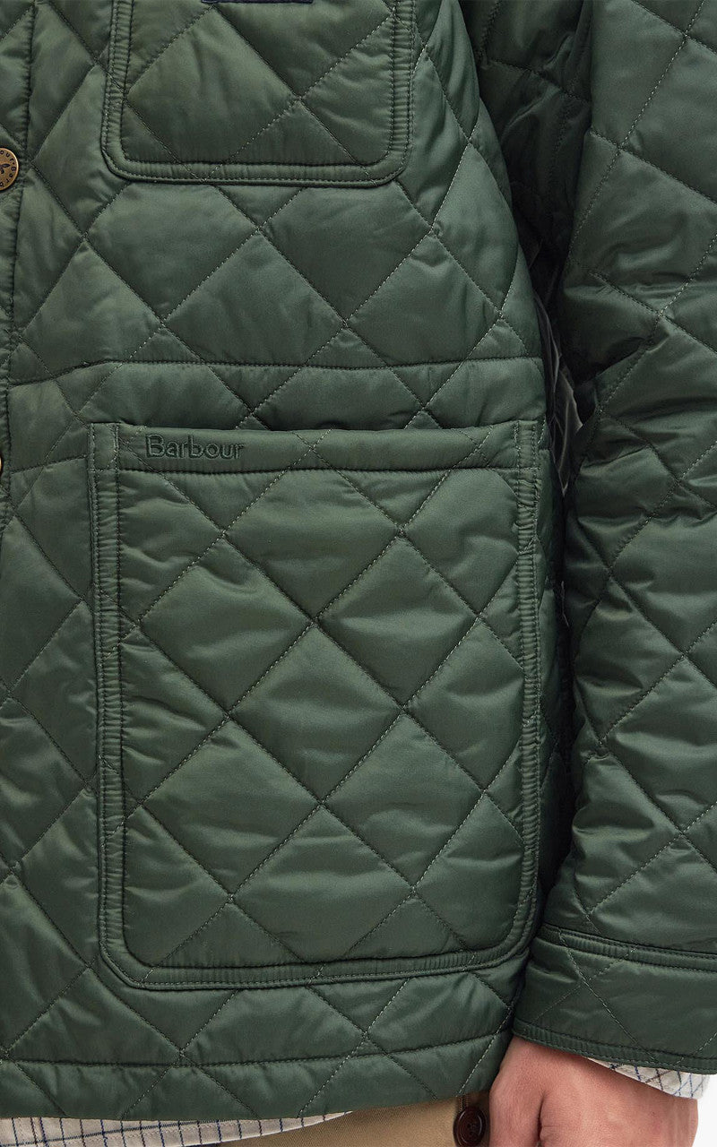 Barbour x Maison Kitsuné Kenning Quilted Green