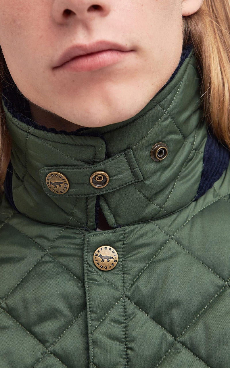 Barbour x Maison Kitsuné Kenning Quilted Green