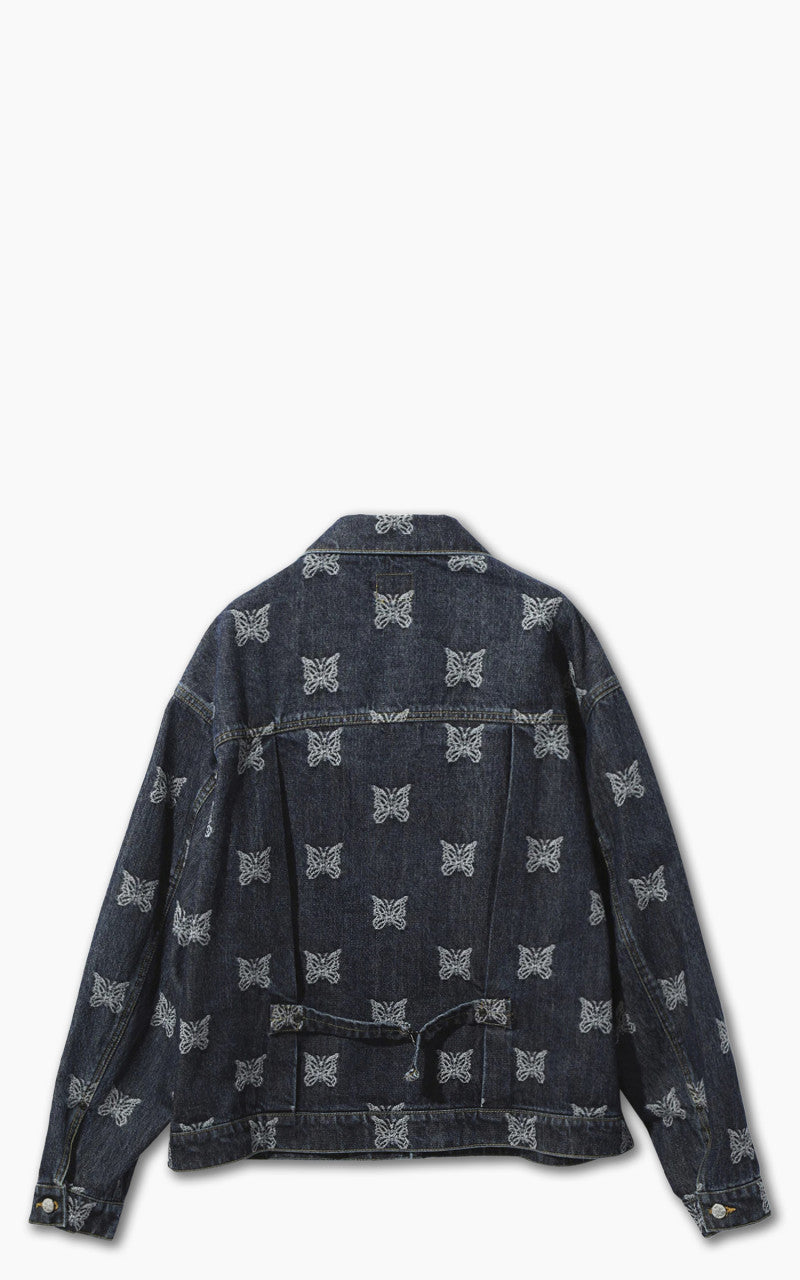 Needles M.W. Jean Jacket Papillon Jacquard Denim 13oz Indigo