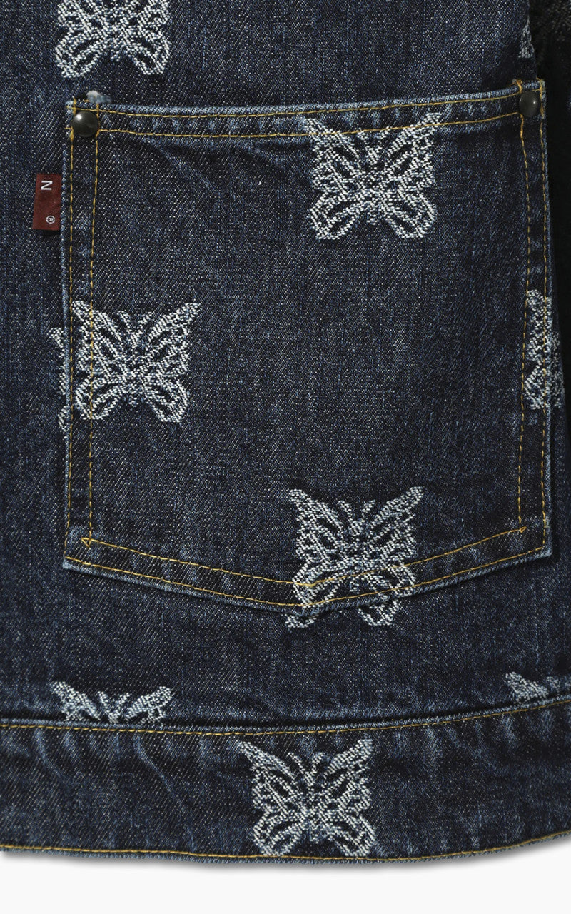 Needles M.W. Jean Jacket Papillon Jacquard Denim 13oz Indigo