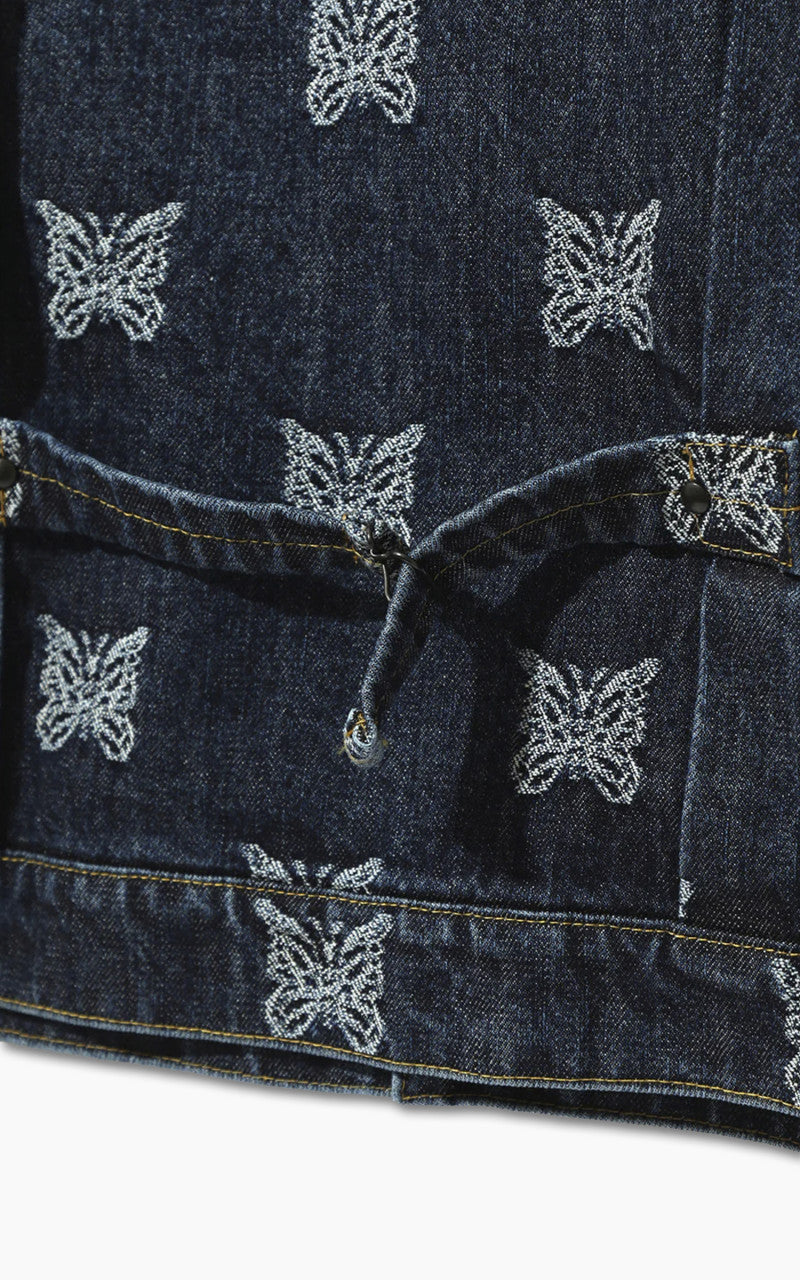 Needles M.W. Jean Jacket Papillon Jacquard Denim 13oz Indigo