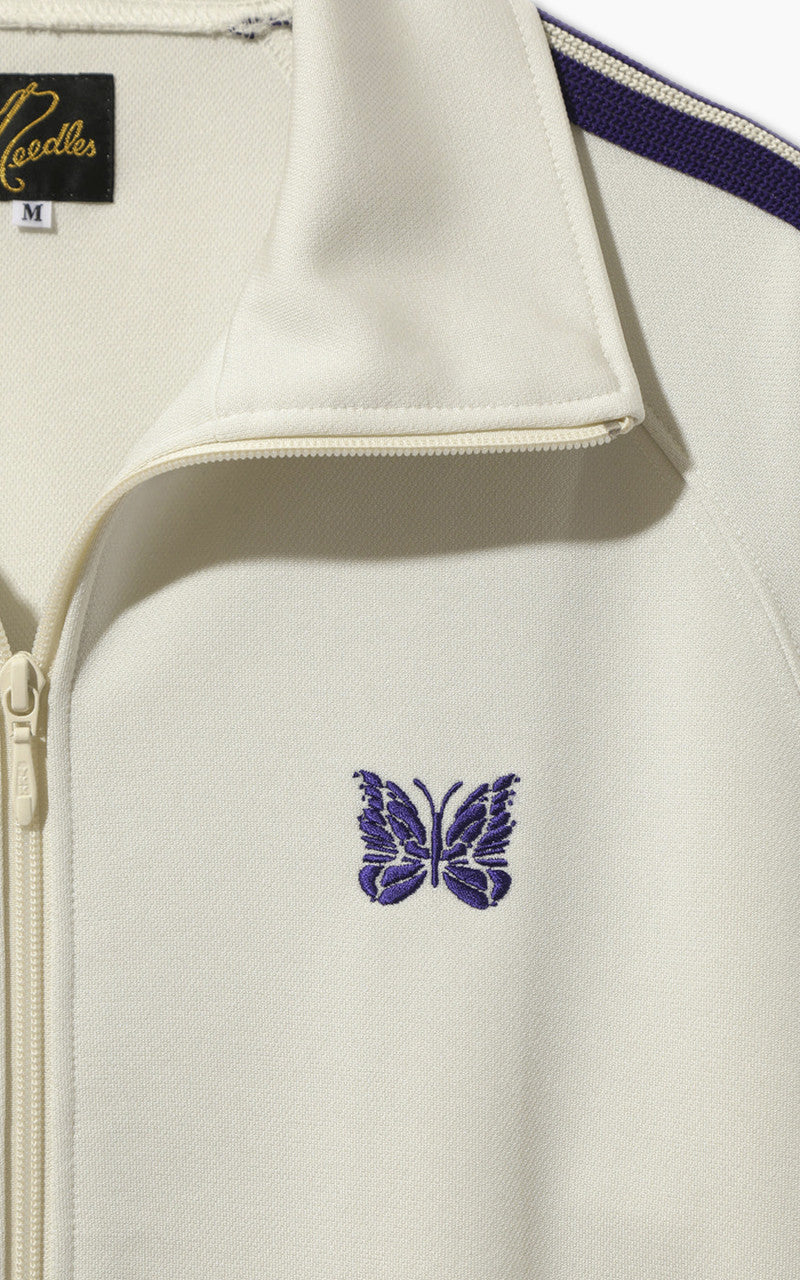 Needles Track Jacket Poly Smooth Ice White