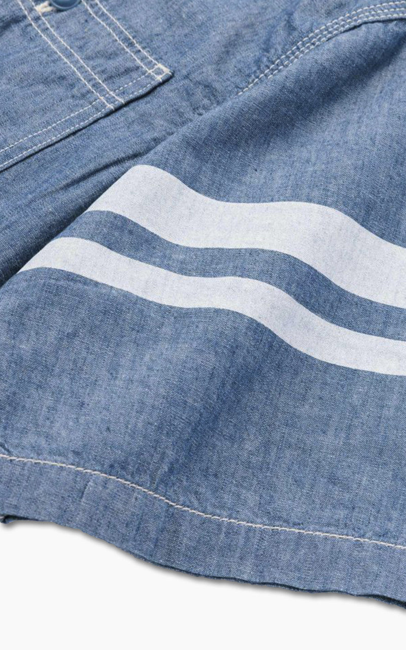 Momotaro Jeans MS045S GTB Selvedge Chambray Shirt Indigo 5oz