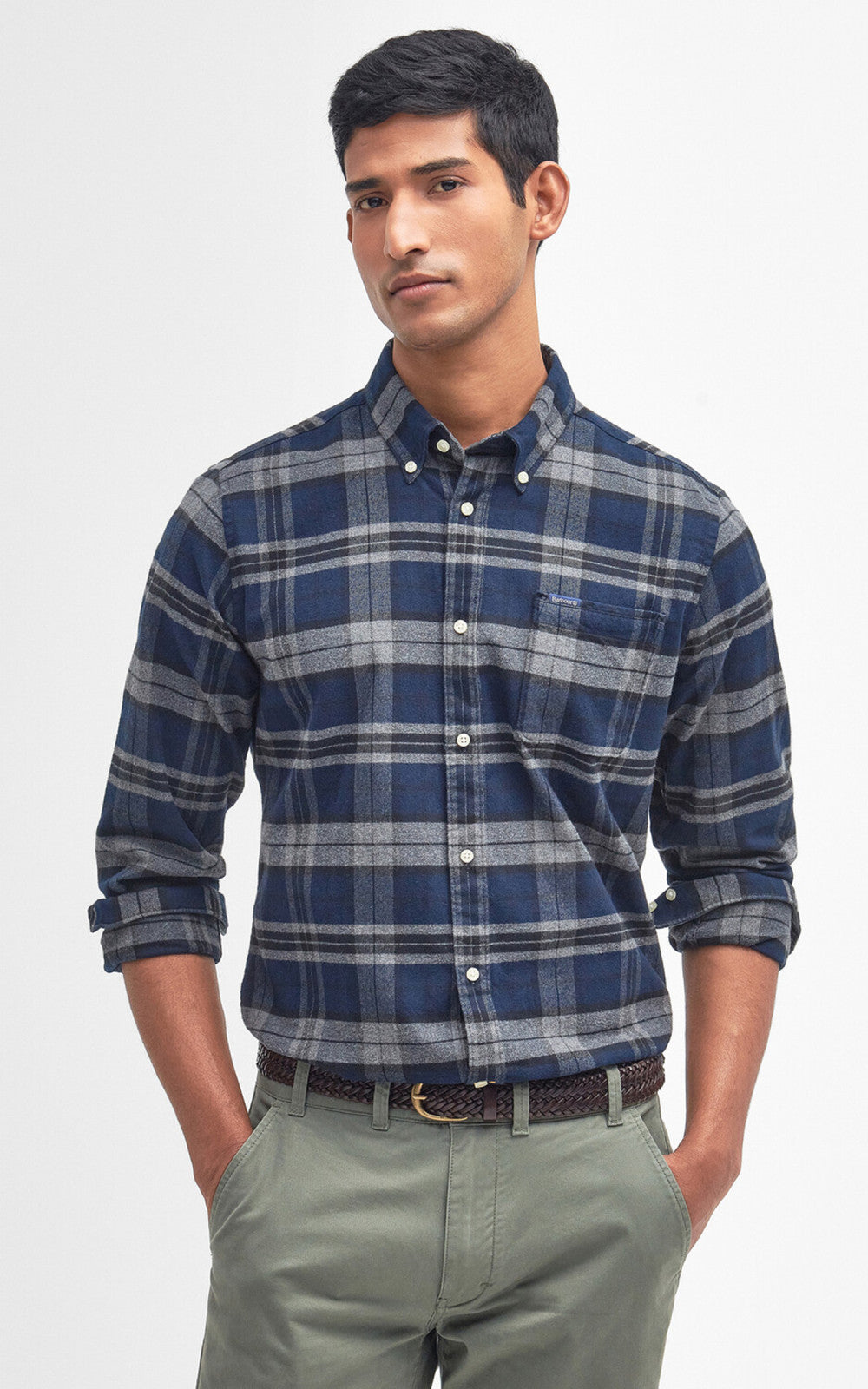 Barbour Betsom Tailored Shirt Grey Marl