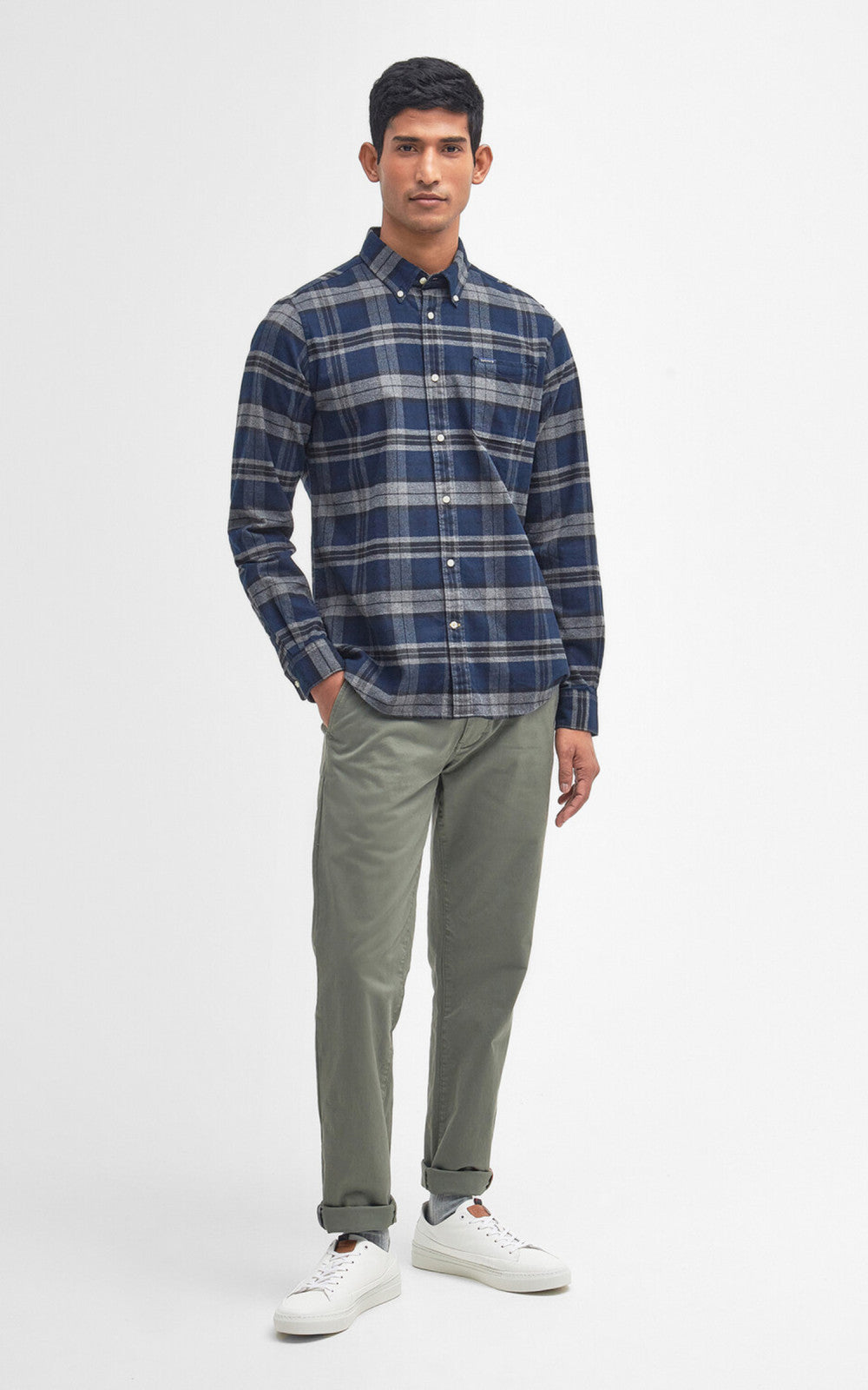 Barbour Betsom Tailored Shirt Grey Marl