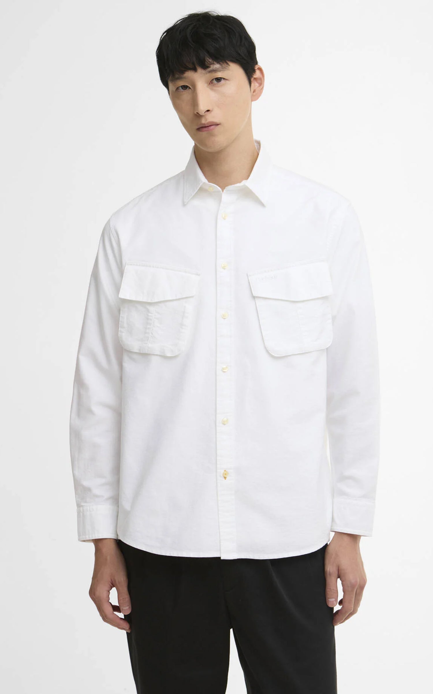 Barbour Arnham Oversized Oxford Jungle Shirt White