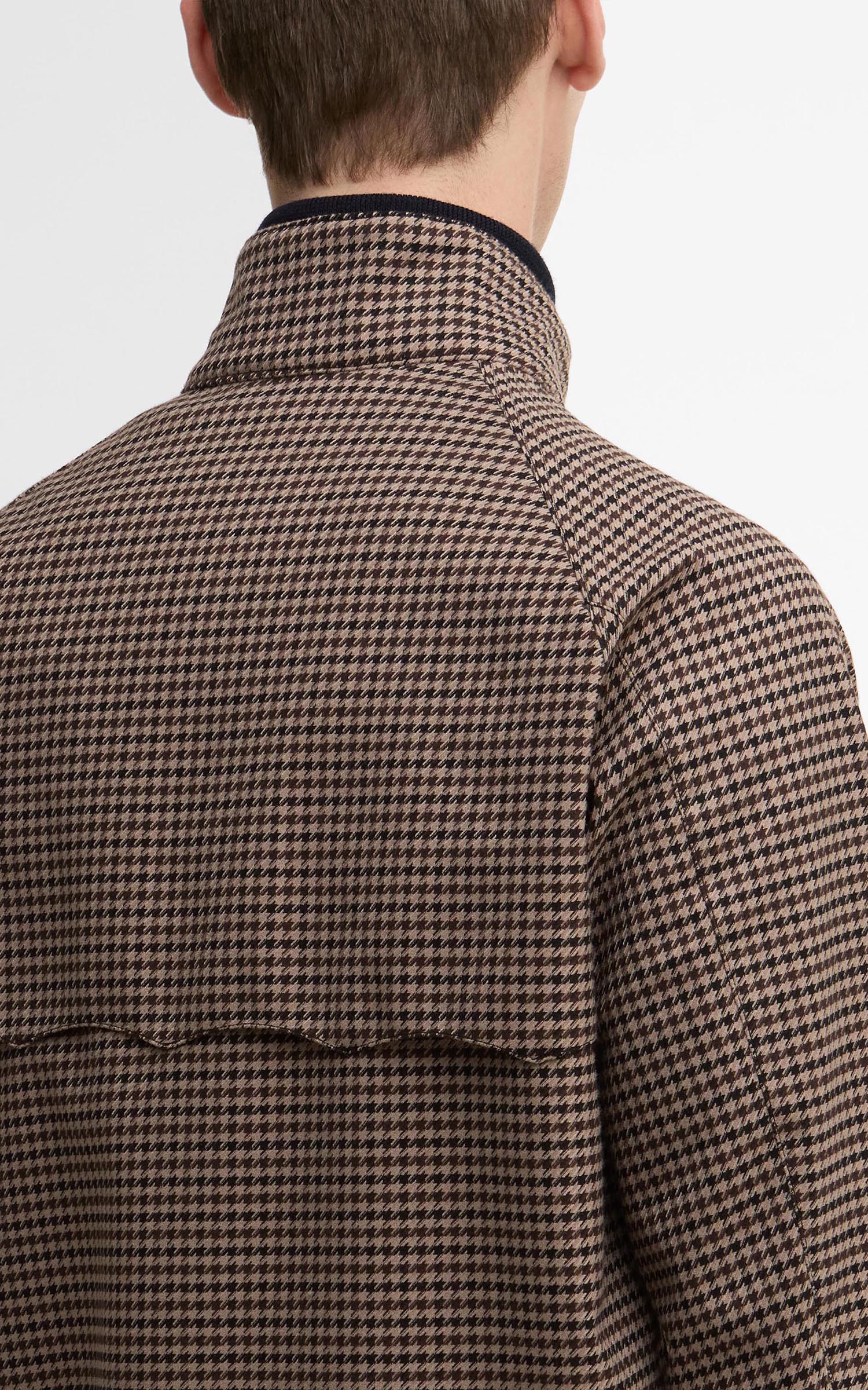Barbour x Baracuta Jacket Porton Showerproof Brown Houndstooth