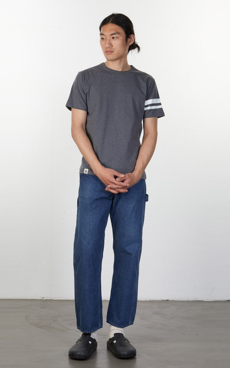 Momotaro Jeans GTB Zimbabwe Cotton T-Shirt Dark Grey