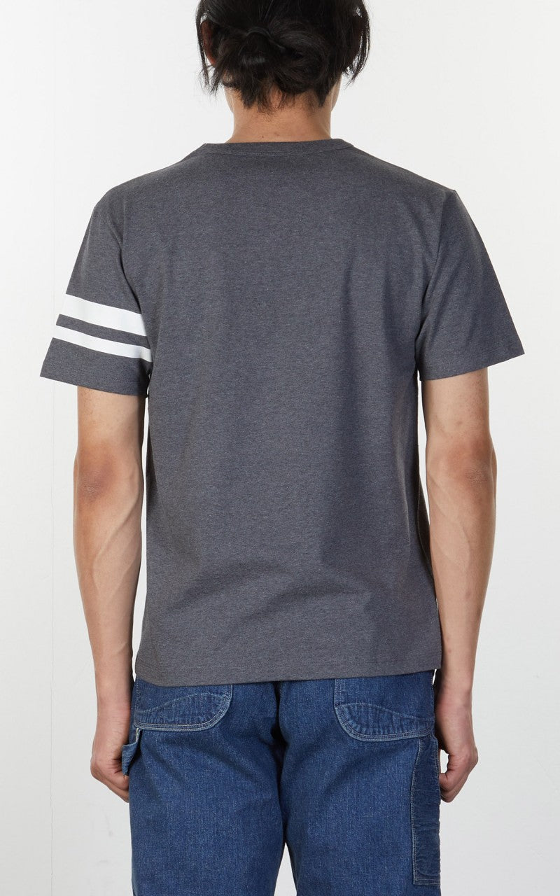 Momotaro Jeans GTB Zimbabwe Cotton T-Shirt Dark Grey