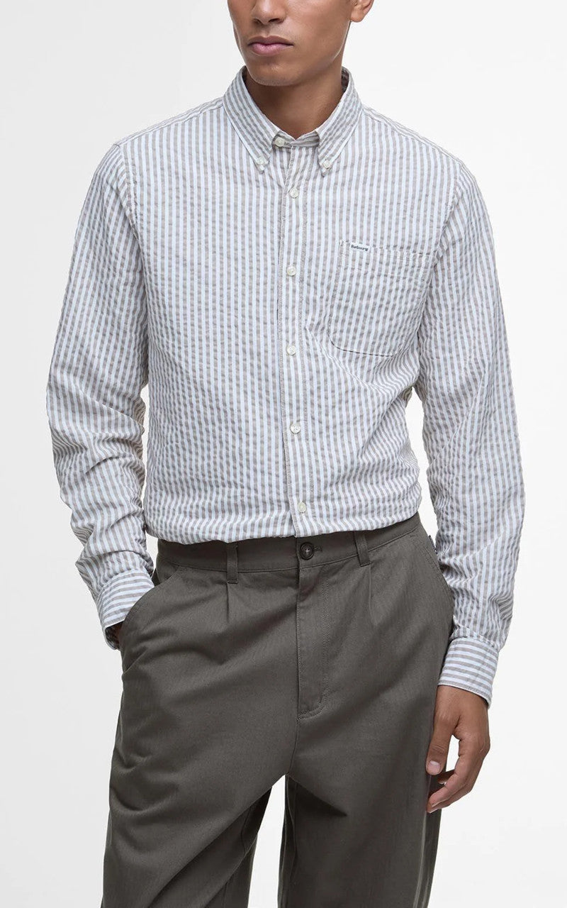 Barbour Bayview Herringbone Trouser Uniform Green