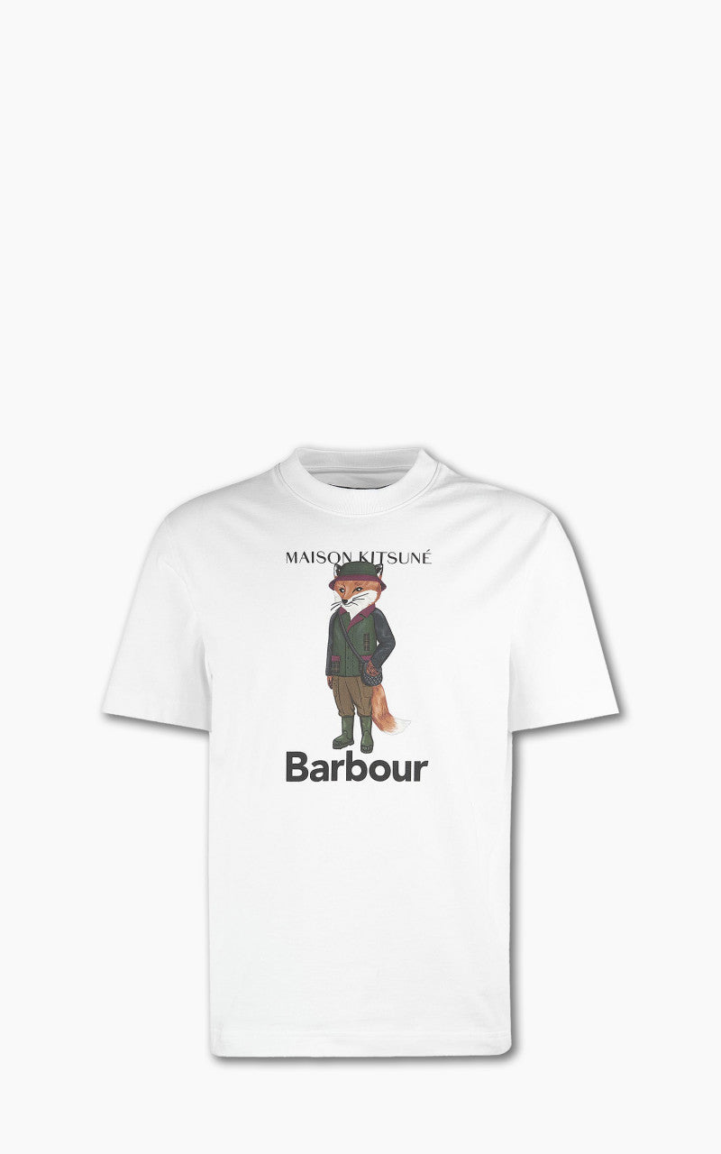 Barbour x Maison Kitsuné Beaufort T-Shirt Fox White