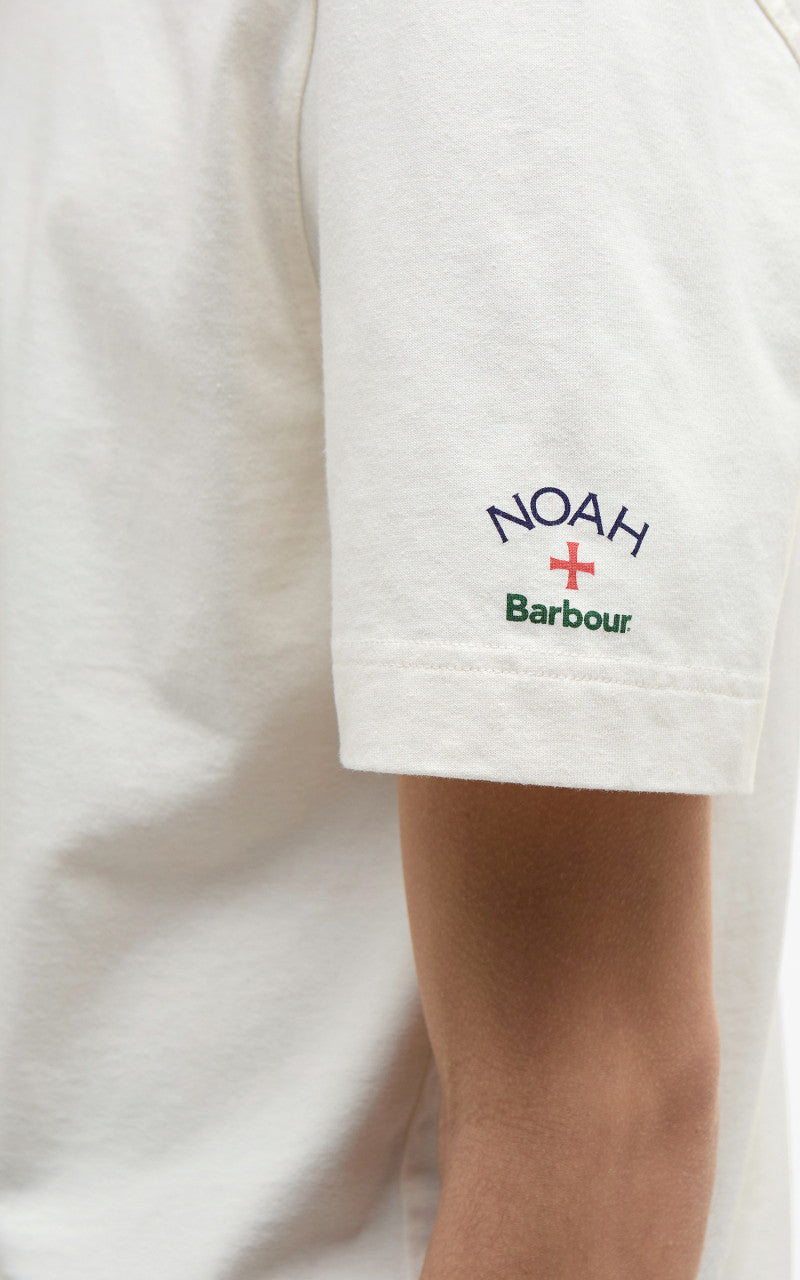 Barbour x NOAH Floral T-Shirt Whisper White