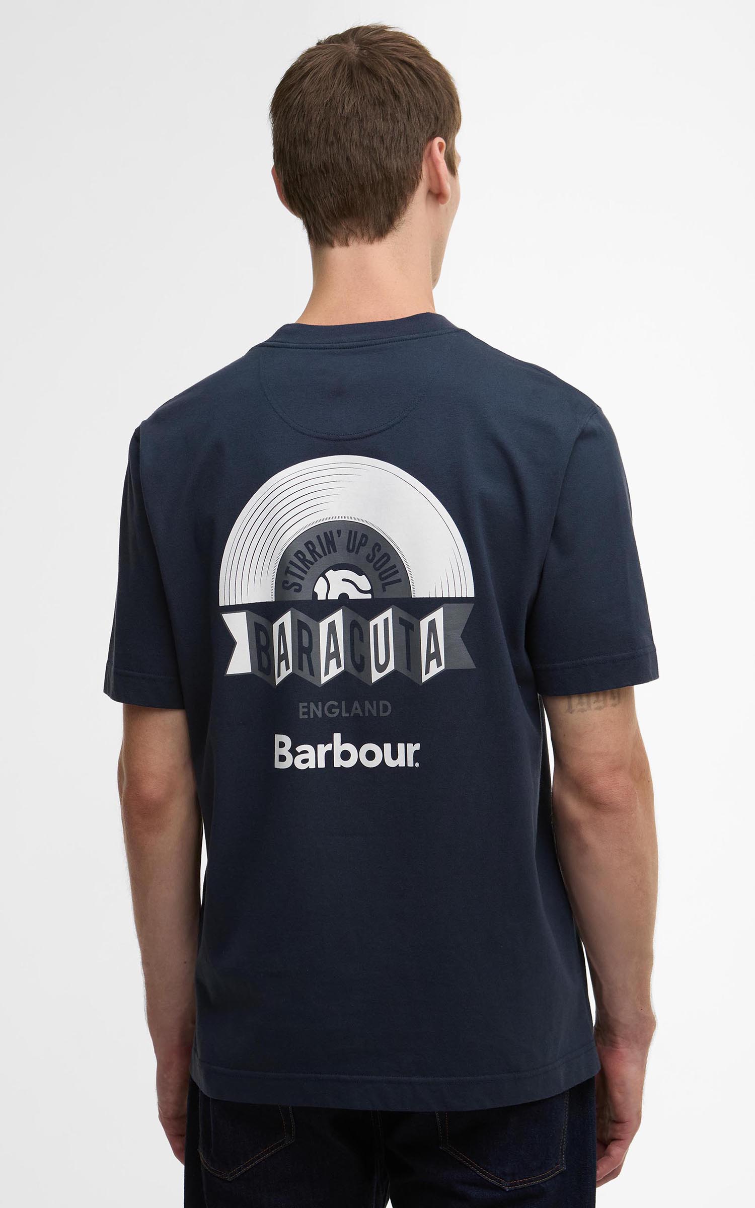 Barbour x Baracuta T-Shirt Vinyl Oversized Navy