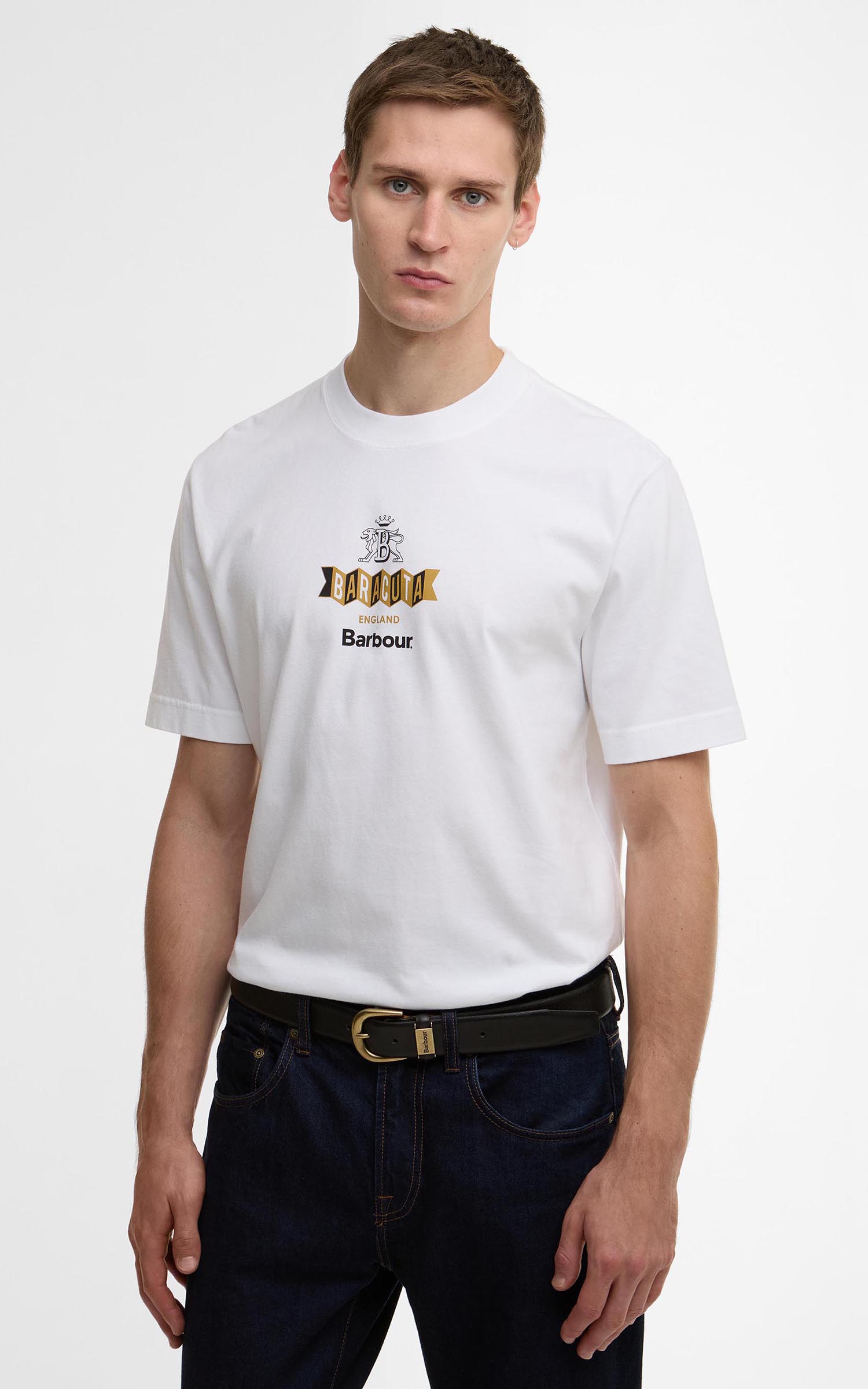 Barbour x Baracuta T-Shirt Vinyl Oversized White