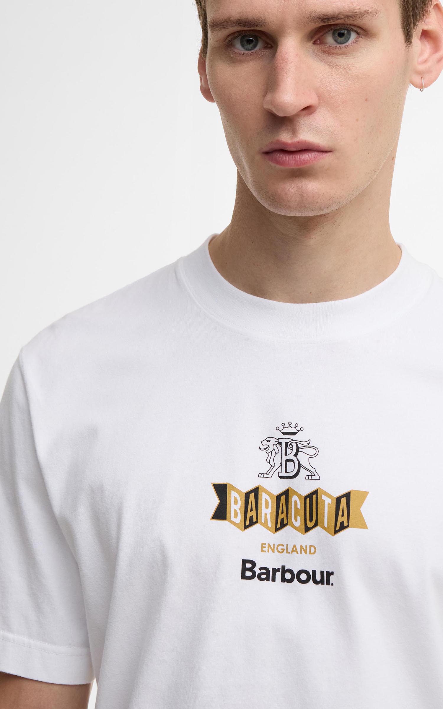 Barbour x Baracuta T-Shirt Vinyl Oversized White