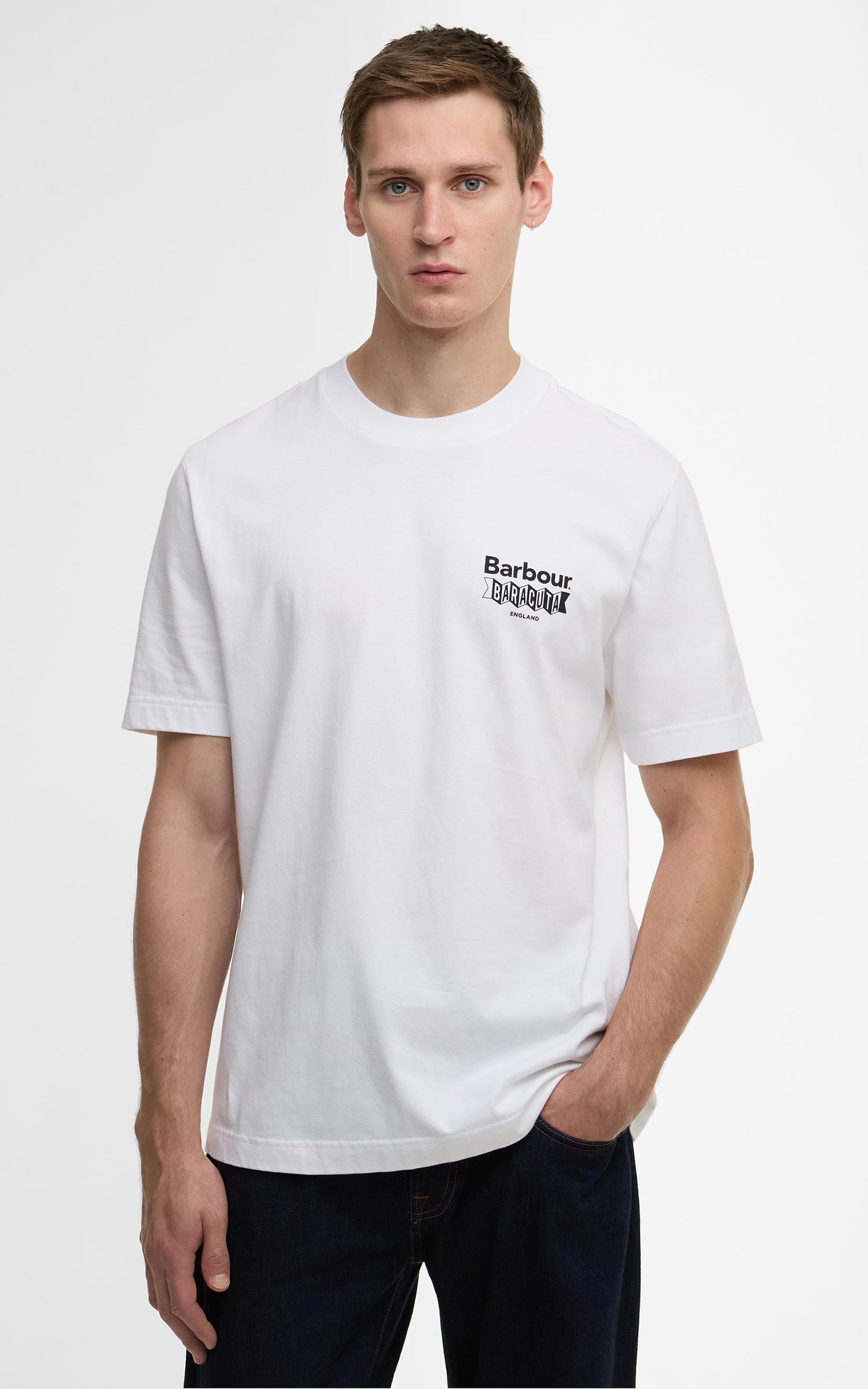 Barbour x Baracuta T-Shirt All Nighter Oversized White